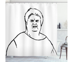 Internet Character Meme Shower Curtain