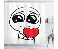 Lover Romance Meme Shower Curtain
