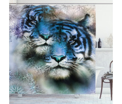 Safari Tigers Shower Curtain