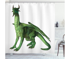 Ugly Standing Dragon Shower Curtain