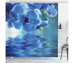 Natural Orchids Shower Curtain