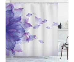 Abstract Modern Water Shower Curtain