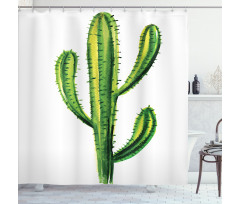 Mexican Cartoon Cactus Shower Curtain