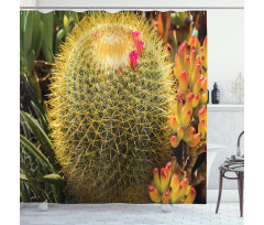 Cactus Plant with Spikes Shower Curtain