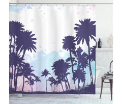 Palm Trees South Forest Shower Curtain