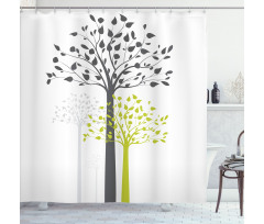 Mother Nature Trees Shower Curtain