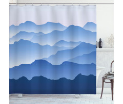 Nature Theme Silhouette Shower Curtain