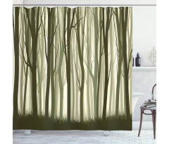 Mother Nature Forest Shower Curtain