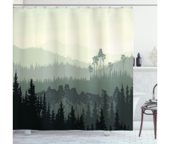 Valley Mystic Forest Shower Curtain
