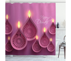 Candles for Celebration Shower Curtain