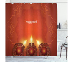 Oriental Carving Frames Shower Curtain