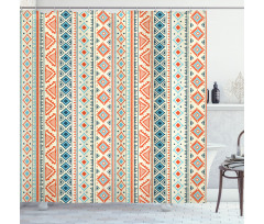 Mexican Aztec Pattern Shower Curtain