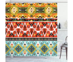 Love and Adventure Aztec Shower Curtain