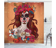 Mexican Skull Shower Curtain