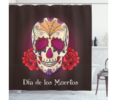 Dia de Los Muertos Shower Curtain
