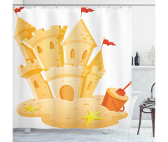 Sand Castle Kingdom Summer Shower Curtain
