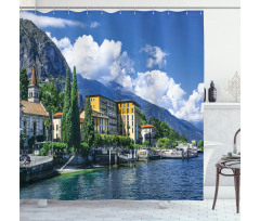 Landscape of Lake Como Shower Curtain