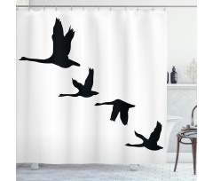 Group of Flying Birds Shower Curtain