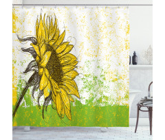 Floral with Sunflowers Shower Curtain