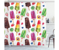 Vivid Ice Creams Shower Curtain