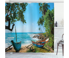 Tropical Ocean Scenery Shower Curtain