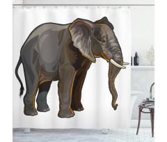 Exotic Safari Fauna Shower Curtain