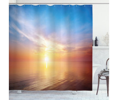 Horizon Seascape Bay Shower Curtain