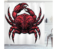 Cancer Zodiac Sign Shower Curtain