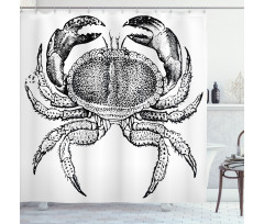 Seafood Theme Design Shower Curtain