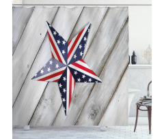 Star US Flag Shower Curtain