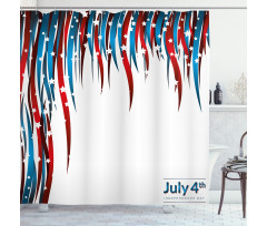 Swirled Banners Shower Curtain