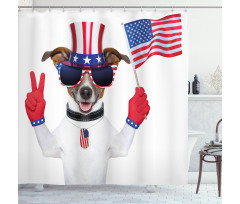Funny House Pet Shower Curtain
