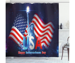 Justice and Liberty Shower Curtain
