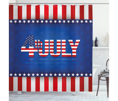 America Flag Pattern Shower Curtain