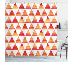 Triangle Geometric Art Shower Curtain