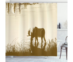 Lake River Forest Wild Shower Curtain