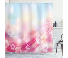 Blossoms Flowers Buds Shower Curtain