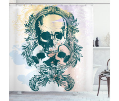 Scary Deadly Rocker Trio Shower Curtain