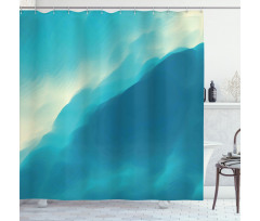 Artwork Cloud Wave Shower Curtain