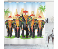 Traditional Ritual Shower Curtain