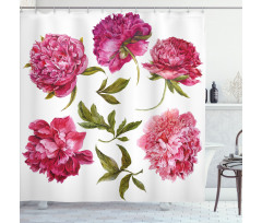 Spring Buds Vivid Tones Shower Curtain