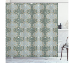 Abstract Art Floral Shower Curtain