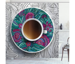Coffee and Herbal Tea Shower Curtain