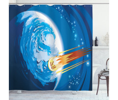 Planet Galaxy Cosmos Shower Curtain