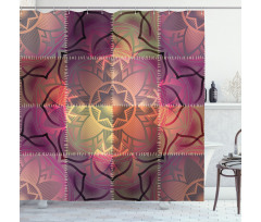 Modern Mandala Motif Shower Curtain