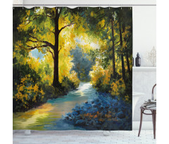 Nature Forest Meadows Shower Curtain