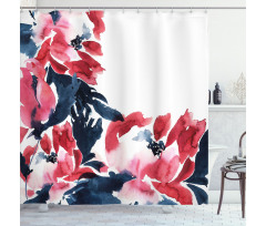 Peonies Spring Inspired Shower Curtain