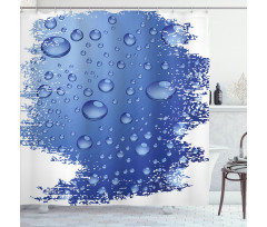 Bubble Water Rain Drop Shower Curtain