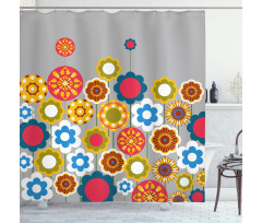 Modern Colorful Summer Shower Curtain