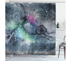 Celestial Cosmic Shower Curtain